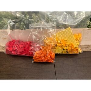 2.7 lbs of Red\Orange\Yellow Lego Bricks. 100% Authentic Parts And pieces!